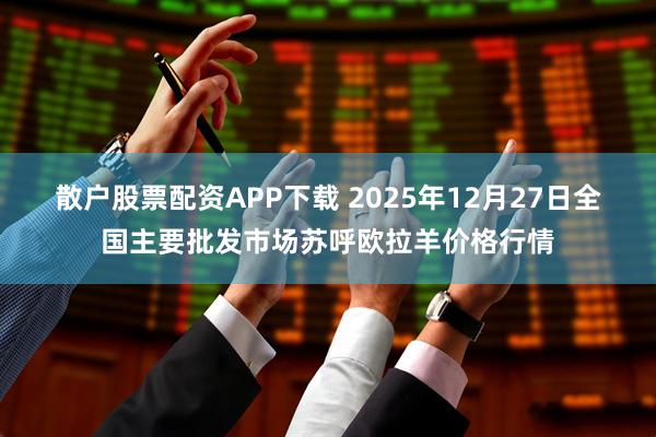 散户股票配资APP下载 2025年12月27日全国主要批发市场苏呼欧拉羊价格行情